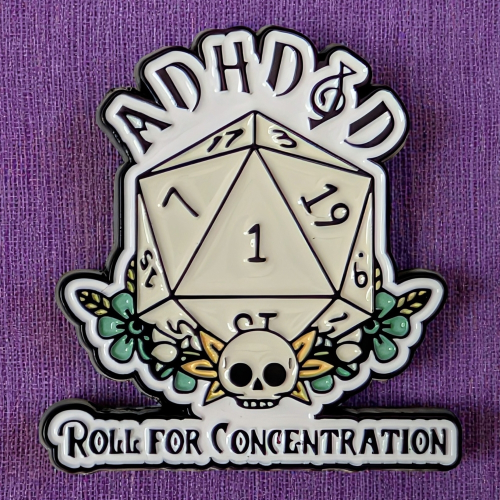 ADHD&D Enamel Pin